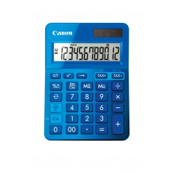 Canon LS-123K - Calculatrice de bureau - 12 chiffres - panneau solaire, pile - bleu métallique
