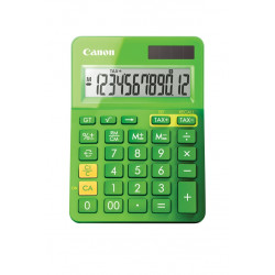 Canon LS-123K - Calculatrice de bureau - 12 chiffres - panneau solaire, pile - vert métallique