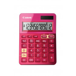 Canon LS-123K - Calculatrice de bureau - 12 chiffres - panneau solaire, pile - rose métallique
