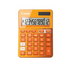 Canon LS-123K - Calculatrice de bureau - 12 chiffres - panneau solaire, pile - orange métallisé