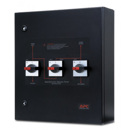 APC Service Bypass Panel - Bypass switch - CA 400 V - triphasé - connecteurs de sortie : 2 - noir - pour Smart-UPS VT 30kVA, 40