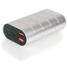 Verbatim - Banque d'alimentation - 20000 mAh - QC 3.0 - 2 connecteurs de sortie (USB) - argent, métal