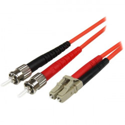 StarTech.com 2m Fiber Optic Cable - Multimode Duplex 50/125 - LSZH - LC/ST - OM2 - LC to ST Fiber Patch Cable - Cordon de racco
