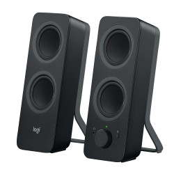 Logitech Z207 - Haut-parleurs - pour PC - canal 2.0 - sans fil - Bluetooth - 5 Watt (Totale) - noir