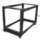 StarTech.com Rack de serveur réglable à cadre ouvert 12U 4 montants - Bâti rack avec roulettes et gestion de câbles (4POSTRACK1